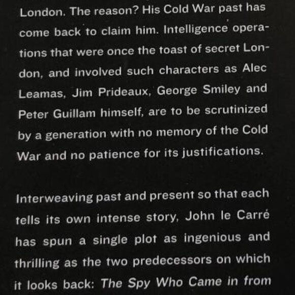 John Lecarre, Hardcover Novel, with Dust Cover, Excellent, Like New Condition - Picture 4 of 5